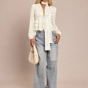 Apricot Casual Women's Elegant French Blouse